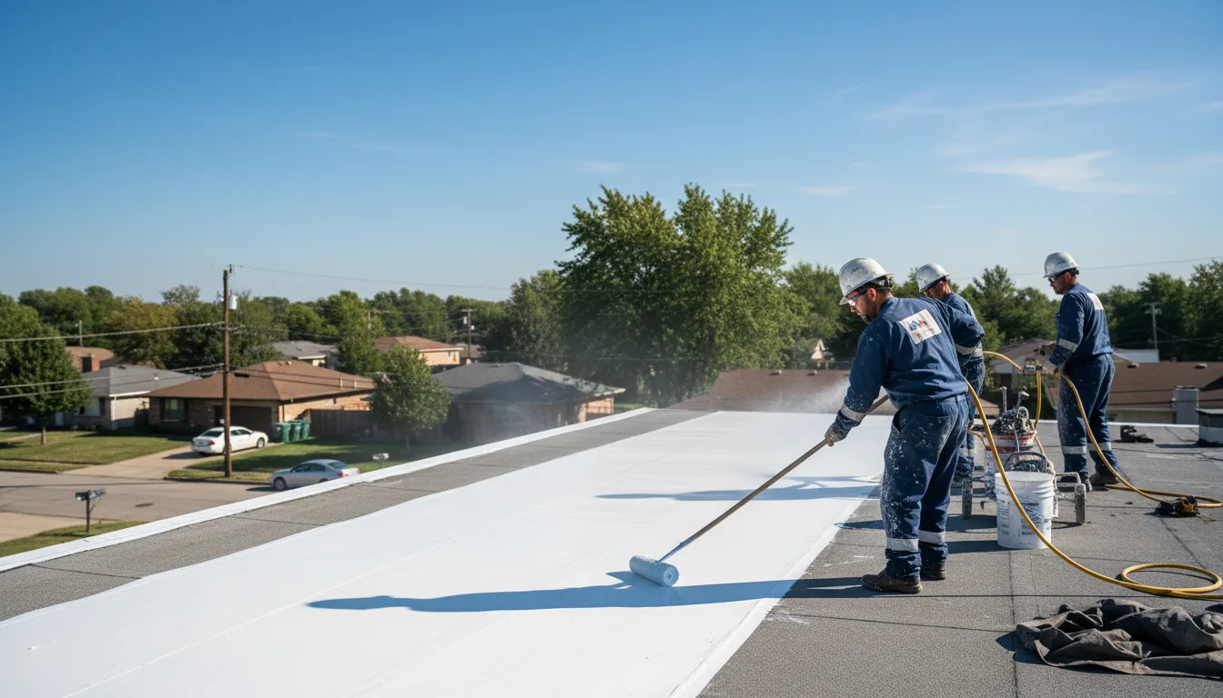 Commercial roof coating in Lake Odessa, MI near me